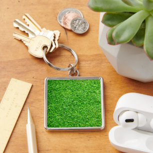 Green grass keychain