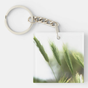 Green grass keychain