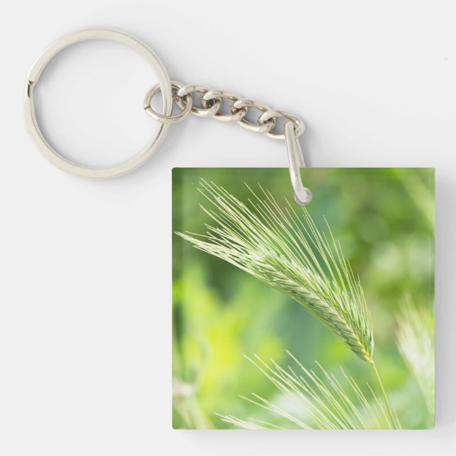 Green grass keychain (Front)