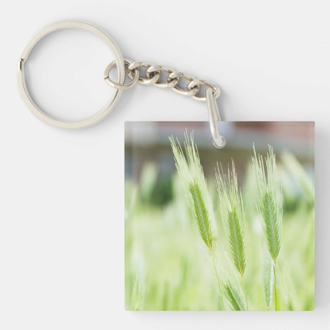 Green grass keychain (Front)