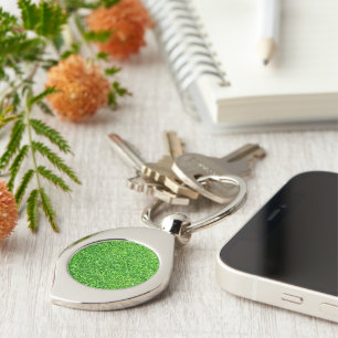 Green grass keychain