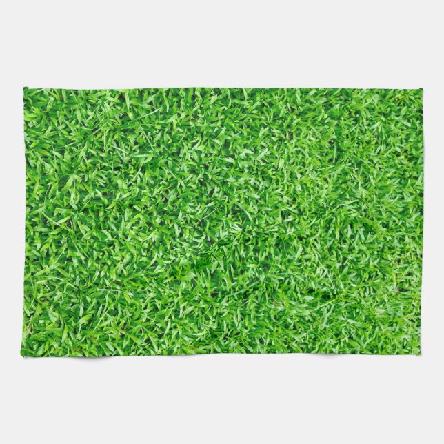 Green grass kitchen towel (Horizontal)