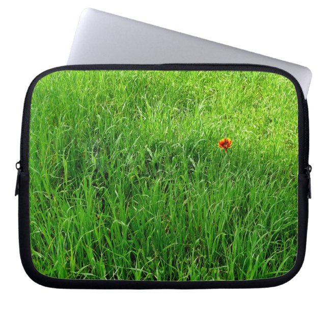 Green Grass Laptop Sleeve (Front)