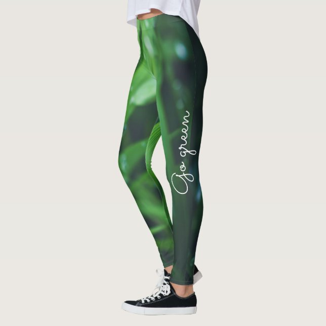 Green grass leggings (Left)