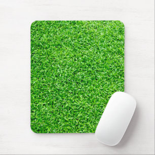 Green grass mouse pad