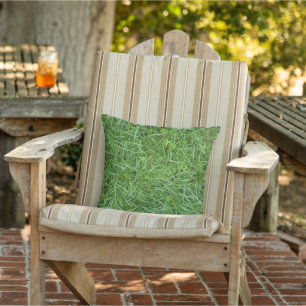 Green Grass Outdoor Pillow