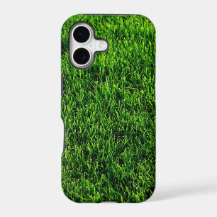Green grass texture from a soccer field