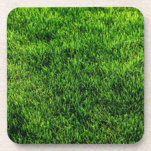 Green grass texture from a soccer field coaster