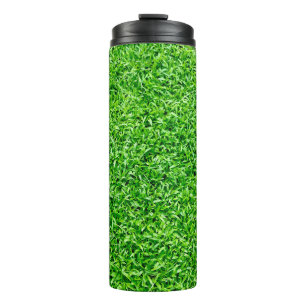 Green grass thermal tumbler