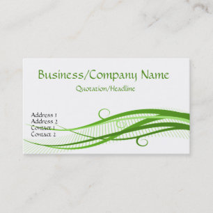 Green Grass Waves Business Cards