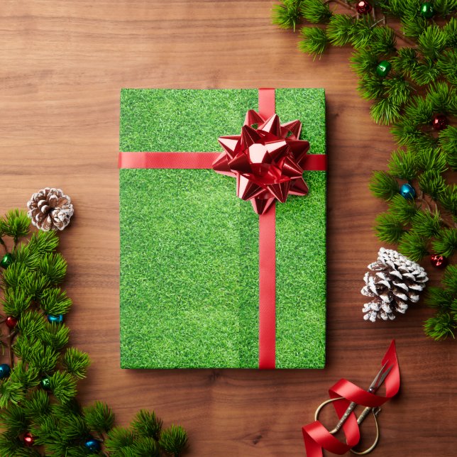 Green grass wrapping paper (Holiday Gift)