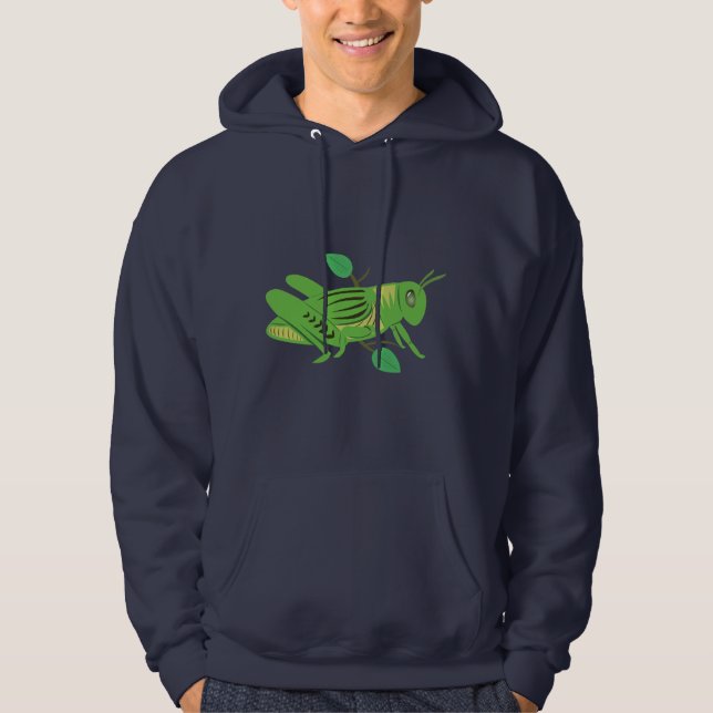 Green Grasshopper Hoodie (Front)