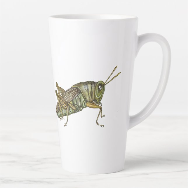 Green Grasshopper Latte Mug (Right)