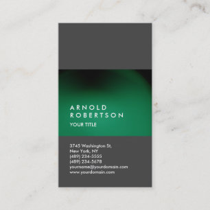 Green Grey Customize Professional Business Card