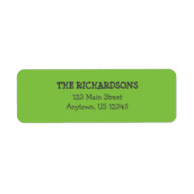 Green Grey Grey Halloween Return Address Labels