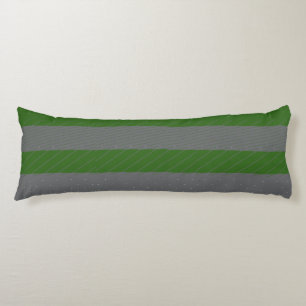 Green & Grey Pattern Body Pillow