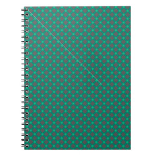 Green grey , plaid notebook