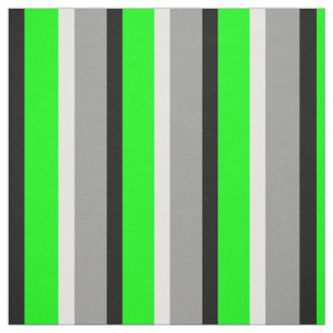 Green Grey Stripes Textile Fabric