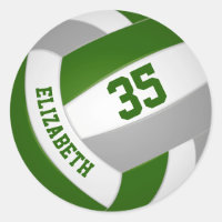 green grey team colours boys girls volleyball