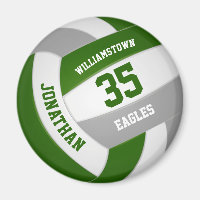 green grey team colours boys girls volleyball