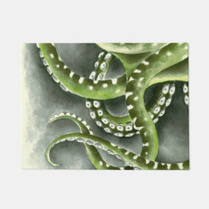 Green Grey Tentacles Doormat