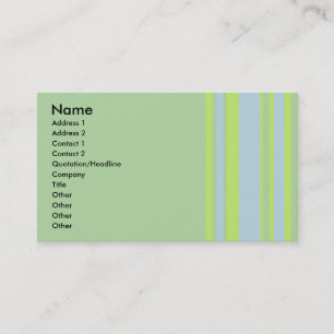 green grey yellow striped business card