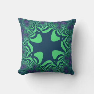 Green Grove Cross Throw Pillow
