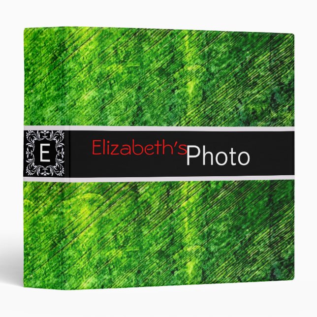 Green Grunge Album Binder (Front/Spine)