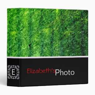 Green Grunge Album Photo Binder
