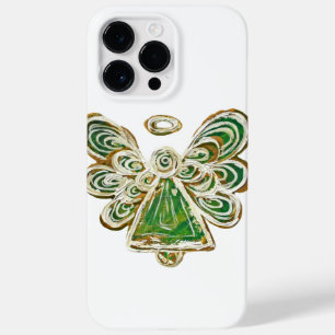 Green Guardian Angel Art Custom iPhone Case