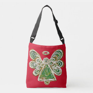 Green Guardian Angel Purse Holiday Cross Body Bags