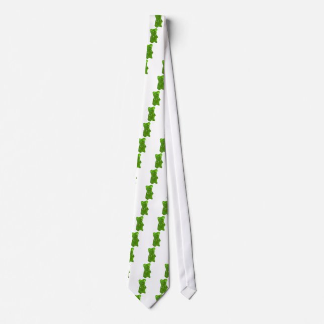 Green Gummy Bear Candy Tie (Front)