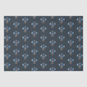 Green Hallowween Witch and Ghosts Tissue Paper