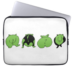 Green Hamster Butts Laptop Sleeve