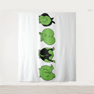 Green Hamster Butts Tapestry