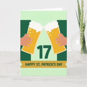 Green Hands Toast Pattern Card