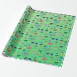 Green Hanukkah Pattern Wrapping Paper<br><div class="desc">Green Hanukkah Pattern Wrapping Paper</div>