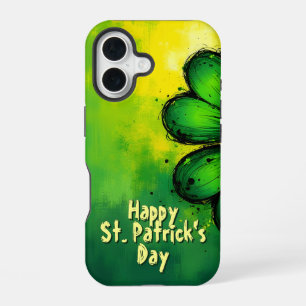 Green, Happiness & Joy - Happy St. Patrick's Day! iPhone 16 Case