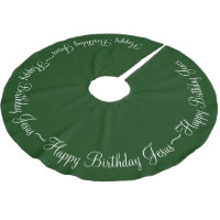 Green Happy Birthday Jesus