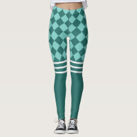 Green Harlequin and Triple White Stripe