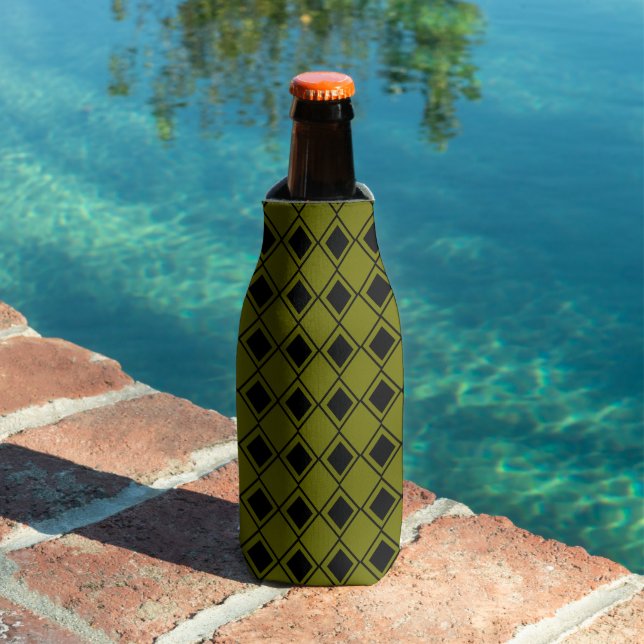 Green Harlequin  Bottle Cooler (In Situ Pool)