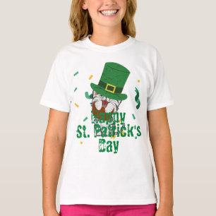 Green hat lucky Shamrock St. Patrick's Day T-Shirt