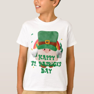 Green hat lucky Shamrock  St. Patrick's Day  T-Shirt