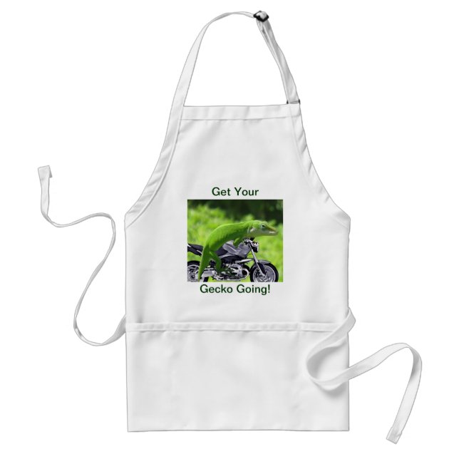 Green Hawaiian Gecko Rider Standard Apron (Front)