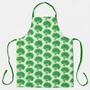 Green Head of Broccoli Veggie Vegetable Veg Garden Apron