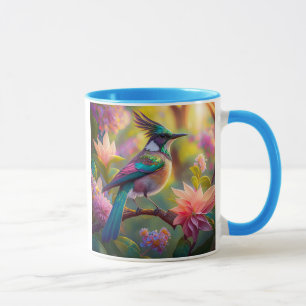 Green Headed Jay Fantasy Bird Mug