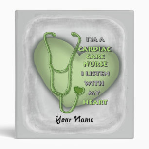 Green Heart Cardiac Care Nurse Binder