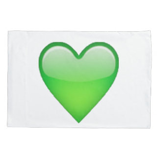 Green Heart - Emoji Pillowcase