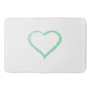 Green Heart Essential Bath Mat