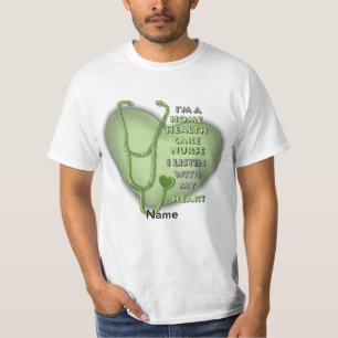 Green Heart Home Health Care Nurse T-Shirt